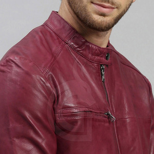 Créez votre propre veste en cuir tendance de haute qualité pour homme au meilleur prix, veste en cuir à manches longues - Product Image 6