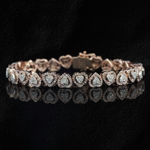 Customized Luxury 925 Sterling Silver <b>Charm</b> <b>Bracelet</b> VVS Moissanite Diamond Hip Hop Style IGI Certified <b>Men</b> Women's Gift - Product Image 3