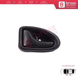 Manija Interior Izquierda Negra Tipo Varilla BDP1528-1 para Clio 2, Scenic, Megane 1, Trafic, Master 2, Mascott, Logan 1, Movano, Vivaro A Inter - Product Image 3
