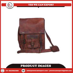 กระเป๋าหนังสะพายข้างแนววินเทจสะพายข้างสำหรับใส่แล็ปท็อปแบบมีกระดุมตกแต่งทำจากหนังคุณภาพเยี่ยมทันสมัยล่าสุด - Product Image 2