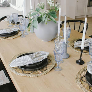 Assiette de charge ronde napperons en jonc de mer ensemble de napperons en gros tapis de table uniques décoration de cuisine et de table - Product Image 6