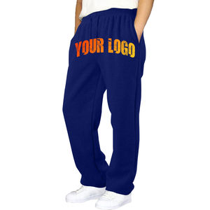 Pantalons de survêtement surdimensionnés en coton épais personnalisés 450g pour hommes en éponge française baggy gris athlétique pantalons pour hommes lavés sur mesure - Product Image 6