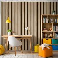 Panneaux muraux acoustiques en bois à lattes Akupanel, panneaux insonorisants pour les salles d'hôpital, les centres médicaux, décoration intérieure silencieuse
