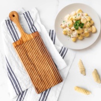 Planche à gnocchis en bois d'olivier |   Ustensiles de cuisine tunisiens |   Emballage de marque privée