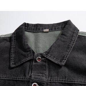 Fashion <b>Denim</b> Winter <b>Jacket</b> For Men <b>Lightweight</b> Casual Outerwear Modern Stylish Coat Comfortable Clothing For Everyday Outfits - Product Image 4