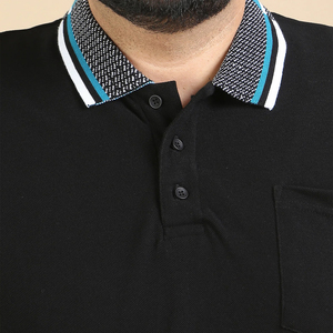 Polo de algodón de talla grande de alta calidad para hombre, logotipo personalizado y diseño de impresión, Polo de talla grande para hombre - Product Image 3