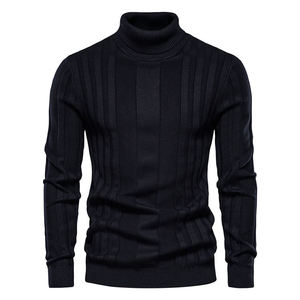 Pull à col roulé pour hommes Smart Fit pull chaud mode hiver doux Slim Fit décontracté à manches longues tendance respirant - Product Image 6