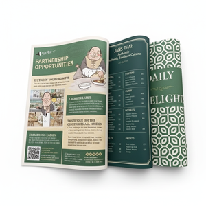 Alas Meja Sekali Pakai Cetak Kustom untuk Layanan Makanan, Restoran, Hotel, Kafe, Pelindung Meja Makan, Branding - Product Image 1