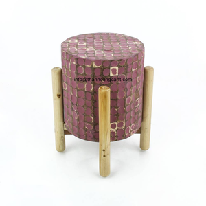 โต๊ะข้างมะพร้าวฝังเปลือกมะพร้าวสำหรับห้องรับประทานอาหารและโรงแรมพร้อมบริการ OEM ODM - Product Image 1