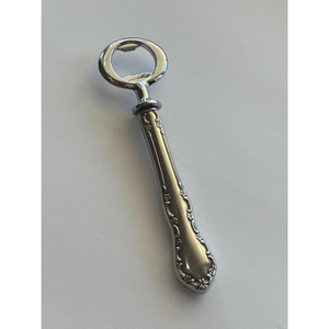 Wholesale Great Quality Silver Plated Metal Beer Bottle Opener With Braided Rope Design Handle Barware Kitchen <b>Accessory</b> - Product Image 3