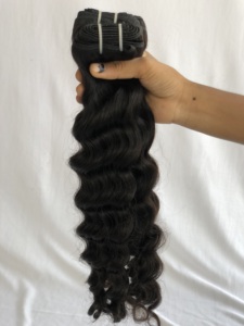 Haute Qualité 100% Exportation 16 Pouces Lâche Vague Profonde Bundle 100% Raw Remy Temple Indien Vierge Extensions de Cheveux Humains 12A Doux Unique - Product Image 4