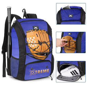Sac à dos de baseball Xtreme BB-001 grande capacité avec compartiment à chaussures et crochet de clôture pour les sports de baseball - Product Image 6