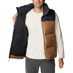 Chaleco de plumón sin mangas transpirable con logotipo personalizado, chaleco acolchado de nailon de poliéster ultraligero para hombres - Product Image 5