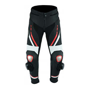 Pantalones de Motociclismo Impermeables de Cuero de 1.3mm de Grosor para Hombre, Talla Grande, con Protección CE, Rodilleras de Seguridad - Product Image 2