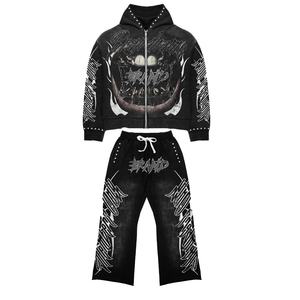 2025 vente en gros 100% coton Realtree Camo pantalons de survêtement et sweat à capuche ensemble unisexe fermeture éclair numérique véritable arbre Streetwear pour l'hiver - Product Image 5