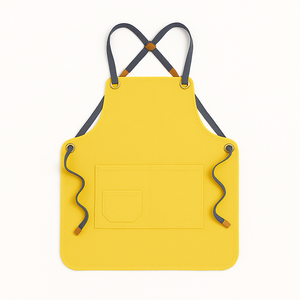 Tablier en toile imperméable pour barista, haute valeur chromatique, vêtements de travail pour la cuisine à domicile, logo personnalisable, manches en coton - Product Image 3