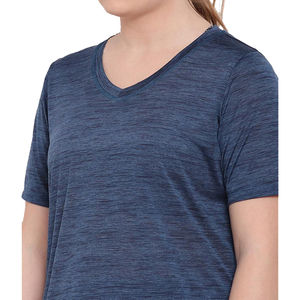 T-shirt en coton écologique pour femmes, confortable, doux et extensible, respirant, séchage rapide, tissu anti-rides, décontracté, fitness quotidien en plein air. - Product Image 5