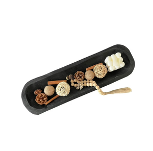 Cuenco decorativo de madera de mango respetuoso con el medio ambiente al por mayor, cuenco de masa de madera exigente personalizado, producto superventas - Product Image 2