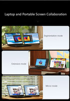 Moniteur tactile portable personnalisable de 13,3/14/15,6/16 pouces IPS Type-C 2K 60Hz avec haut-parleur intégré pour PC/ordinateur portable/PS4/PS5 pour les entreprises