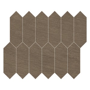 StyleSealed In Stone Piquet Mosaïque Carreaux Brillant Mat 2x6 FullBody Porcelaine 117mm Puce Pour Kichan Salle De Bains Spécial - Product Image 1