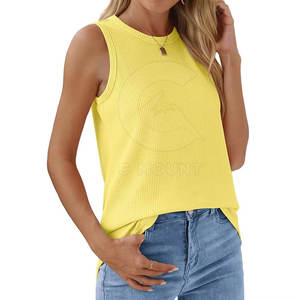 Comfortable Gym Fitness Clothing <b>Women</b> Ribbed <b>Vest</b> Active Wear Low Price In Stock <b>Women</b> Ribbed <b>Vest</b> - Product Image 3