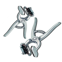 Pince à tatouer standard 3/8 4 chiffres, à dégagement rapide, en aluminium moulé sous pression, équipement vétérinaire, pince à tatouer pour animaux de compagnie