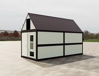 Maison conteneur préfabriquée pliable, portable et modulaire, 20ft/40ft, pour bureau, en panneaux sandwich, design moderne, Anshiju 1