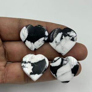 Turquesa de Búfalo Blanca Natural de Alta Calidad Personalizable, Gema Suelta en Forma de Corazón Liso para Joyería DIY con Tamaño Personalizado - Product Image 3