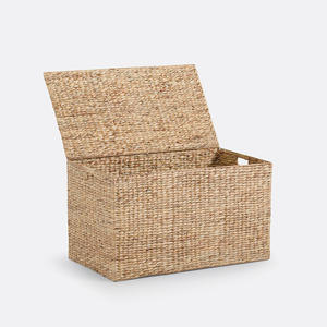 Boîtes de rangement en jacinthe d'eau, comptoirs, organisateurs, prix bas, tissage à la main, contenants naturels - Product Image 4