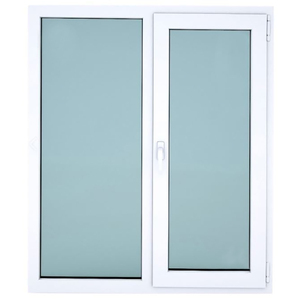 Fenêtres à battant en PVC Maison européenne Fenêtre tournante inclinée Upvc en plastique insonorisée à l'épreuve des ouragans - Product Image 2