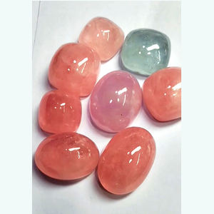 Alta calidad 8 Uds aguamarina Natural morganita 24mm-38mm cojín ovalado cabujón 1012 Cts lote piedra preciosa suelta Top Iroc ventas - Product Image 4