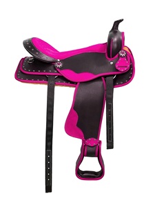 Sillín sintético occidental de alta calidad con productos de Carreras de Caballos ingleses a juego - Product Image 2