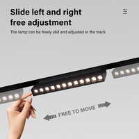 Éclairage sur rail LED moderne pour intérieur, spots LED encastrés à puce SMD, corps en aluminium, rail magnétique linéaire, CRI 90 CE