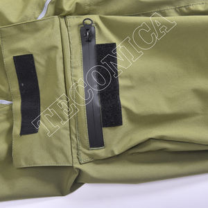 Gran oferta, pantalones de nieve impermeables verdes Oliva personalizados para hombre con bolsillos utilitarios reflectantes con ribete de estrella y dobladillo ajustable - Product Image 5