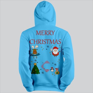 เสื้อฮู้ดผู้ชายสำหรับฤดูหนาวเสื้อฮู้ดพิมพ์ลาย3D คริสมาสต์ทันสมัย - Product Image 6