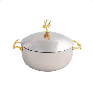 Gran demanda, olla caliente grande, diseño lujoso, calentador de alimentos para servir, cazuela, ollas calientes de Metal, OEM y ODM, Venta caliente aceptable - Product Image 2