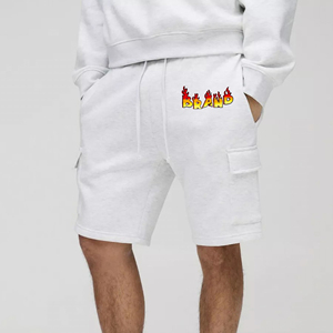 Vêtements décontractés de la meilleure qualité Shorts pour hommes 100% coton avec ficelles en coton poches latérales et poches cargo shorts pour hommes hip hop personnalisés - Product Image 4