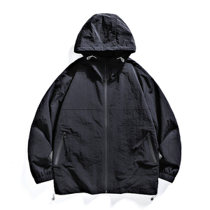 แจ็คเก็ตกันลมมีซิปเสื้อแจ็คเก็ตกันลมกันน้ำสำหรับเดินป่ากลางแจ้งปรับแต่งโลโก้ได้หลายแบบ - Product Image 1