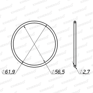 โอริง ORFD08 สำหรับ ORFD08 5R110W, แบบ 8 สตั๊ด - Product Image 2