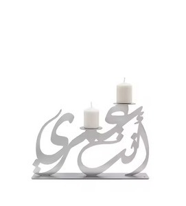 Premium Metal <b>Candle</b> Stand Contemporary Tabletop Decorative Piece for Dining Table Bedroom Home Styling - Product Image 4