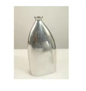 Vase à fleurs en métal de couleur blanche pour la décoration de banquet d'hôtel - Product Image 6