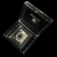 Reloj Mecánico Automático de Lujo en Oferta, de Alta Calidad, en Acero Inoxidable con Caja en Forma de Tonneau, Esfera Analógica con Cristal