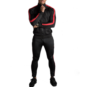 Ropa de entrenamiento deportivo de lujo de alta calidad para hombre 2025, chaqueta de chándal lisa de poliéster 100% y pantalones de chándal para invierno - Product Image 1
