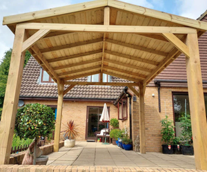 กรอบศาลาสวนไม้หนัก (KD) - Product Image 3