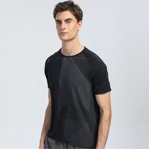 Camiseta de satén de alta calidad para hombre, moda personalizable, informal, deportiva, diseño liso, cómoda, transpirable, poliéster - Product Image 4