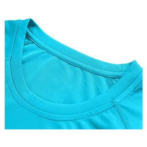 Sport à manches longues t-shirt femmes vêtements de sport fitness hauts femme grande taille chemises polyester Spandex vêtements de sport yoga haut - Product Image 4