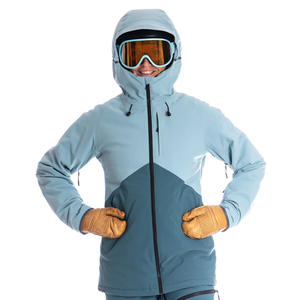 Chaqueta de esquí para mujer con cremallera completa aislada e impermeable disponible con logotipo de impresión personalizado Ideal para uso de actividades de invierno - Product Image 1