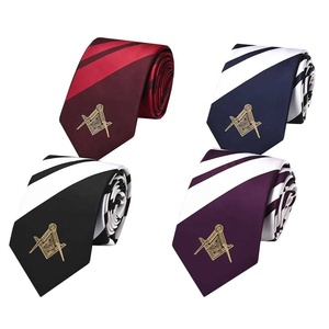 Conjunto de Corbata de Regalo Tejida en Seda 100% Orgánica, Hecha a Mano, Masónica, de Yili - Product Image 4