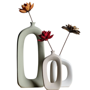 Vase de table de designer avec jardinière vase à fleurs en métal moderne personnalisé décorations de fêtes de mariage à bas prix - Product Image 2