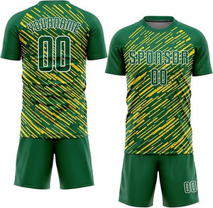 Secado rápido, nombre personalizado, camisetas de fútbol sólidas, conjuntos de uniformes de fútbol, manga corta, Unisex, adulto - Product Image 3